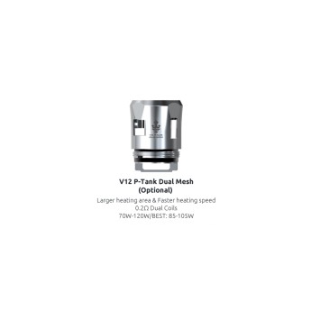 RESISTANCES DUAL MESH 0.20 OHM TFV12 PRINCE - P-TANK SMOK 