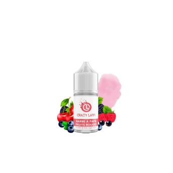 CRAZY LABS - CONCENTRE BARBE A PAPA FRUITS ROUGES - 30ML - 0MG