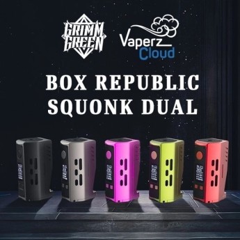BOX REPUBLIC SQUONK DUAL - GRIMM GREEN X VAPERZ CLOUD