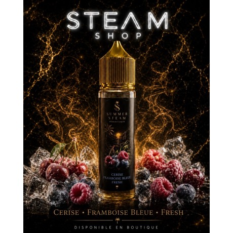 Summer steam: cerise framboise bleu fresh 50ML 0MG