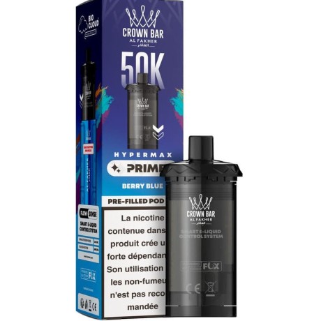 Cartouches Hyper Max Prime 50K 6mg par 2- Al Fakher